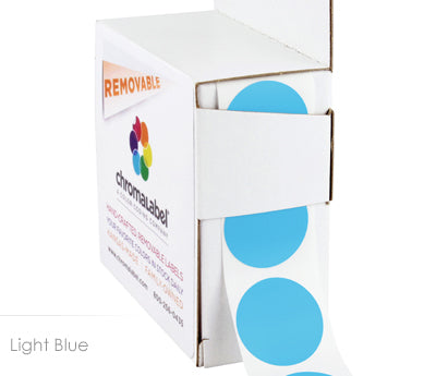 1" Removable Round, Color-Code Dots: 1,000/Box