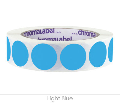 1" Removable Round, Color-Code Dots: 1,000/Roll