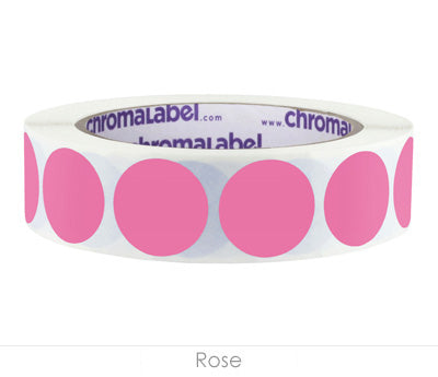 1" Removable Round, Color-Code Dots: 1,000/Roll
