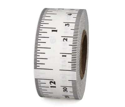 1" Adhesive Ruler Tape: 14 yds