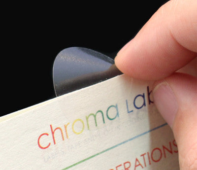 1" Crystal Clear Wafer Seals: 500/Roll - Pef. & Non-Perf.