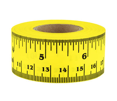 1" Adhesive Ruler Tape: 14 yds