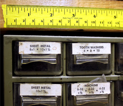 1" Adhesive Ruler Tape: 14 yds