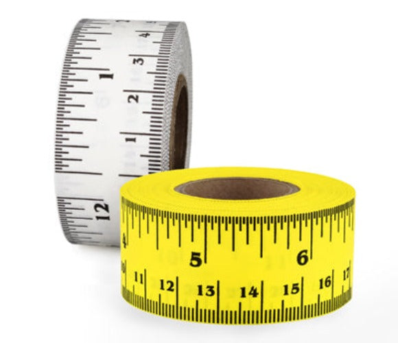 1" Adhesive Ruler Tape: 14 yds