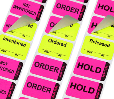 Removable Double-Layer Action™ Quality Control Labels - 1" x 1-1/2"