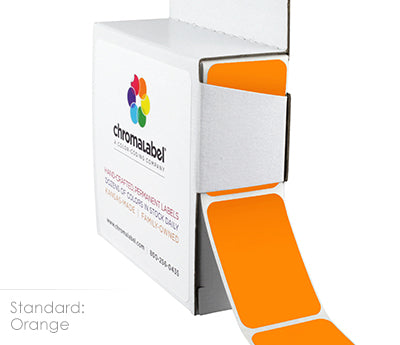 1" x 1-1/2" Color-Code Rectangular Inventory Labels: 250/Box