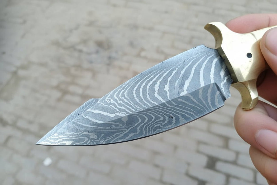 10” Damascus steel Hunting Knife with Olive wood handle