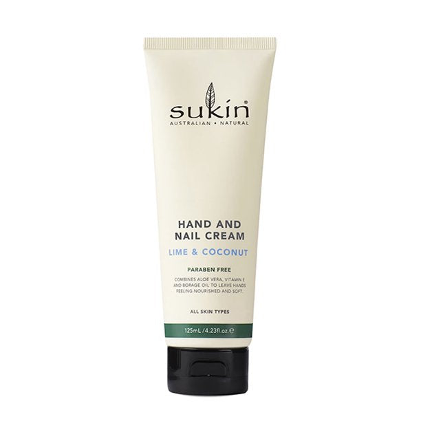 Sukin Lime Coconut Hand & Nail Cream - 4.23 Fl Oz