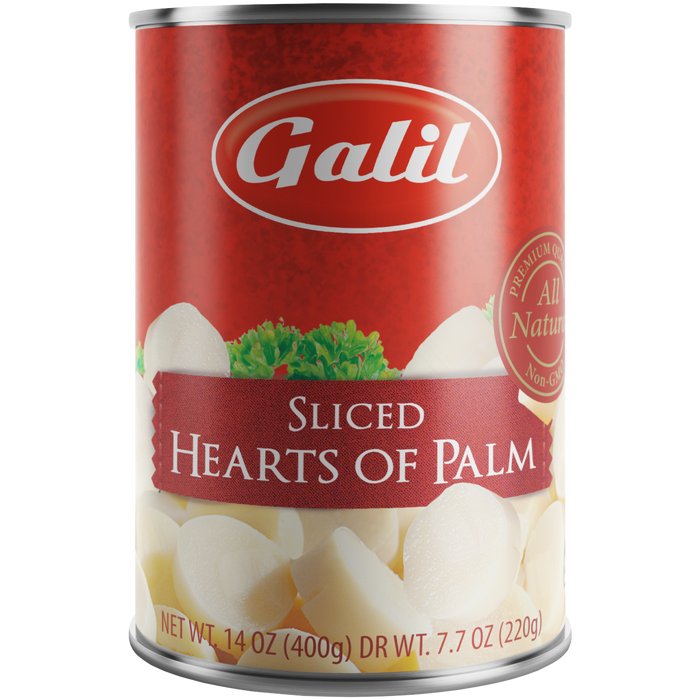 Hearts Of Palm | Sliced | Non-GMO | 14 oz | Galil