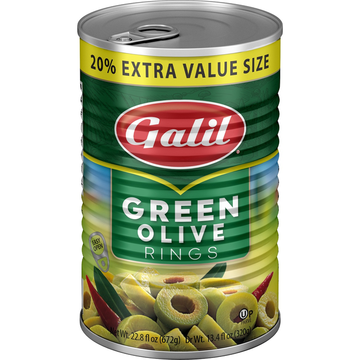 Green Olives | Rings | 19 oz | Galil