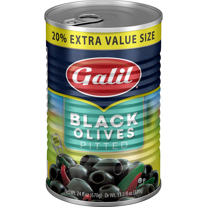 Black Olives | Pitted | 23 oz | Galil