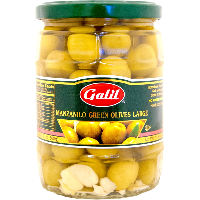 Green Olives | Manzanillo | Jar | 19.7 oz | Galil