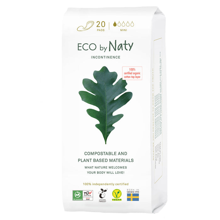 Eco By Naty Mini Incontinence Pads (Pack of 12-20 Ct)