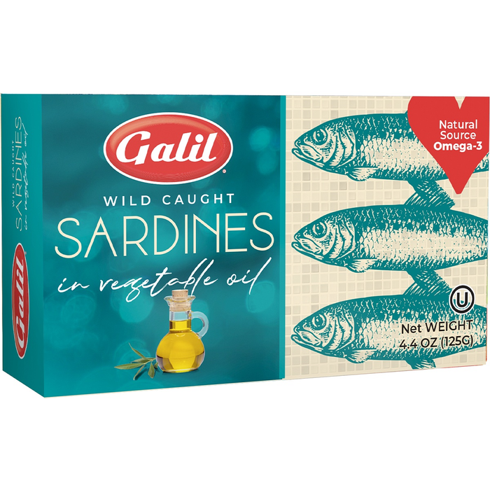 Sardines | In vegetable Oil | 4.4 oz | Galil