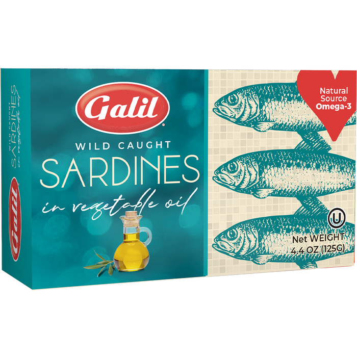 Sardines | In vegetable Oil | 4.4 oz | Galil