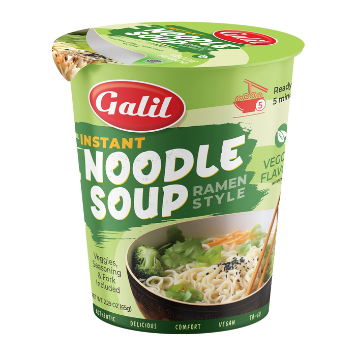 Galil Instant Cup Soup | Vegetable | Gluten Free Rice Ramen