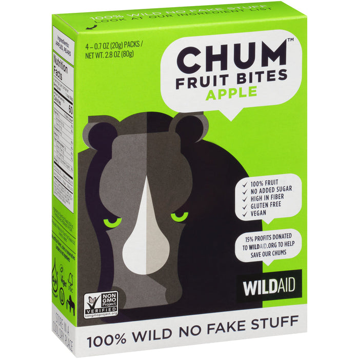 Chum Fruit Bites (Pack of 6) - Apple Flavor 2.8oz