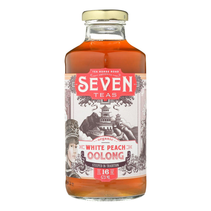 Seven Teas Tea White Peach Oolong - Case of 12-16 oz - (Pack of 12)