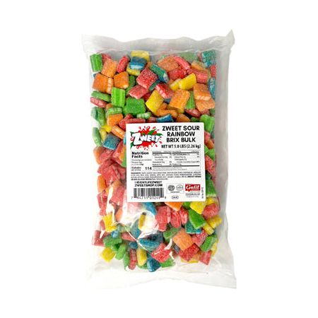 Sour Rainbow Brix | Bulk | 80 oz | Zweet