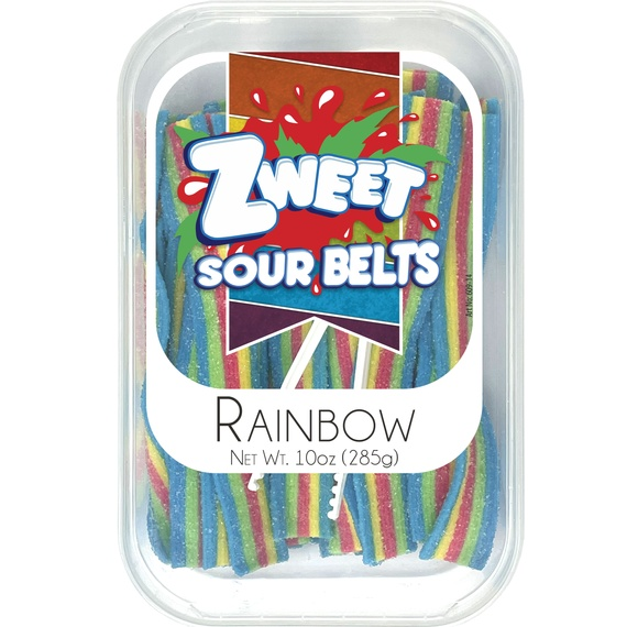 Sour Rainbow Belts  | Zweet | 10 oz