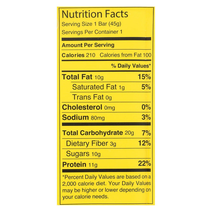 Kize Concepts - Energy Bar Raw Peanut Butter (Pack of 10 1.6oz)