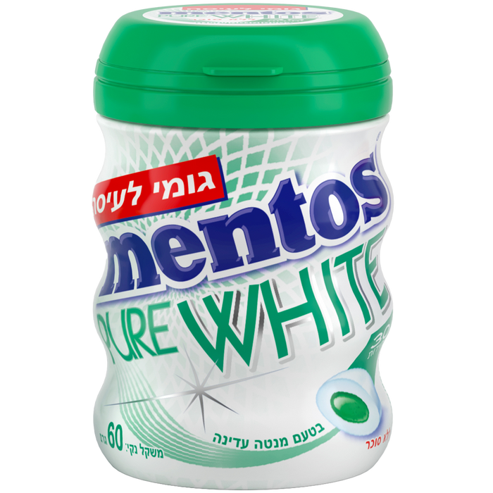 Mentos Gum | Pure White Spearmint | 60 g