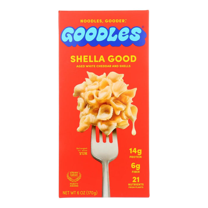 Goodles Mac & Cheese Shella Pasta - 6 Oz, Case of 12