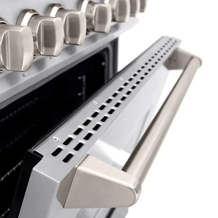 ZLINE 36" Dual Fuel Range, Gas Cooktop, Electric Convection Oven Stainless Steel, CDR36