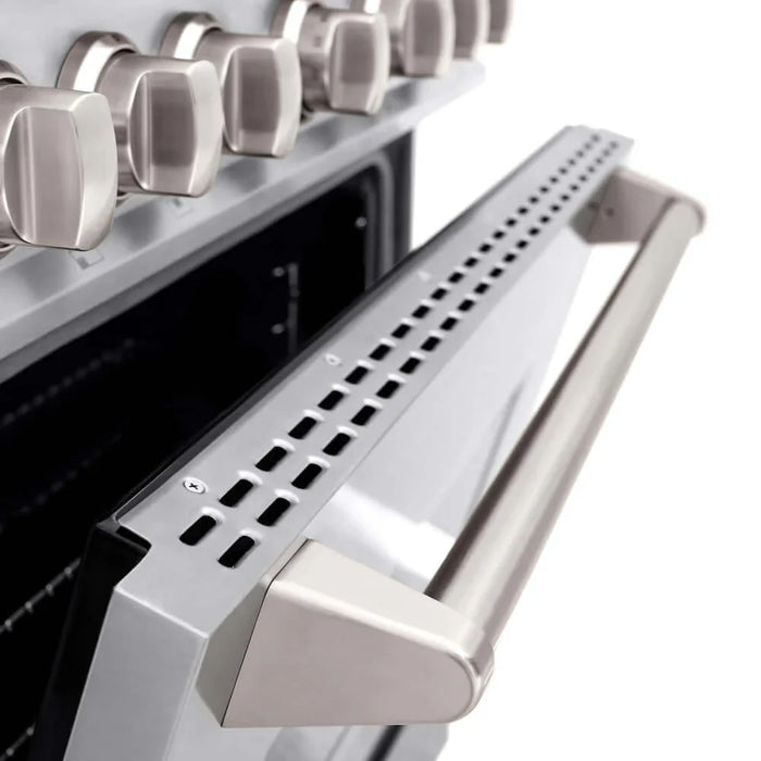 ZLINE 36" Dual Fuel Range, Gas Cooktop, Electric Convection Oven Stainless Steel, CDR-BR-36