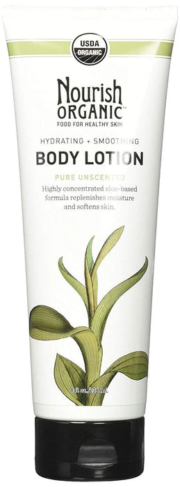 Nourish Organic Unscented Body Lotion, 8 oz - Natural Skin Moisturizer
