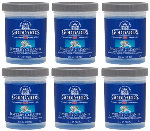 Goddard's Jewelry Cleaner Kit (Pack of 6 - 6 Fl Oz ea)
