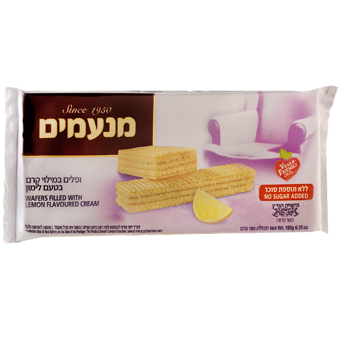 Sugar-Free Lemon Wafers | 6.35 oz | Manamim