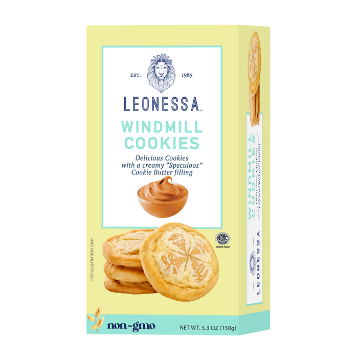 "Speculoos" Cookie Butter Filled Windmill Cookies | 5.3 oz | Leonessa