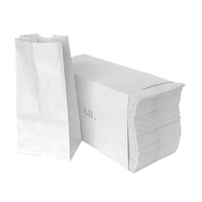 White Paper Bag 500 ct Bundle #4 5" x 3.3" x 9.7"