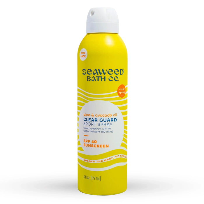 The Seaweed Bath Co - Clear Guard Sport Sunscreen SPF40, 6 fl oz - Broad Spectrum Protection