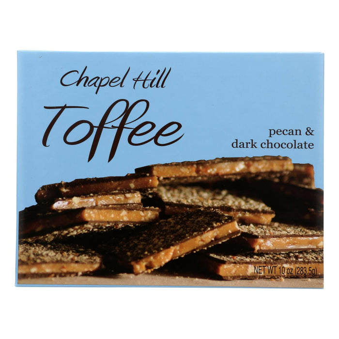 Chapel Hill Toffee Dark Chocolate Pecan Toffee 10 Oz Bag - Case of 12