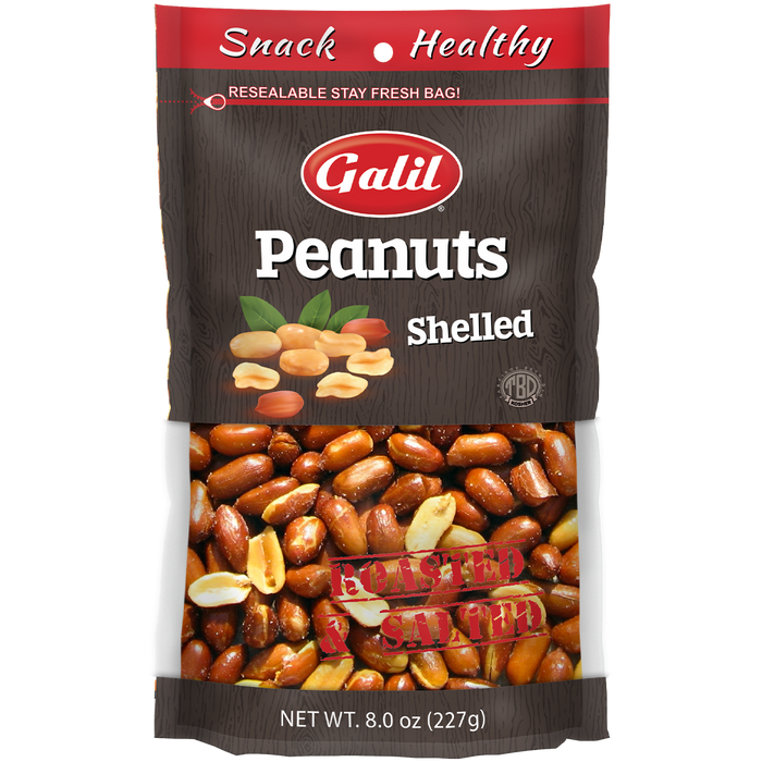 Peanuts | Shelled Roasted/Salted | 8 oz | Galil