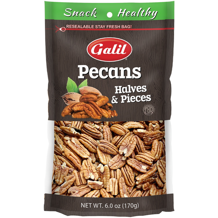 Pecans | Raw Halves/Pieces | 6 oz | Galil