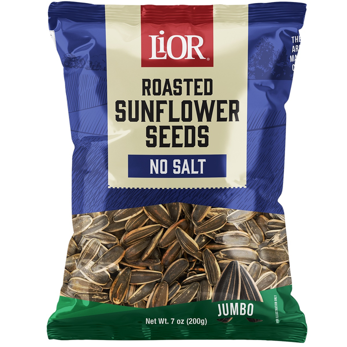 Jumbo Sunflower Seeds | Roasted & No Salt | 7.0 oz | LiOR