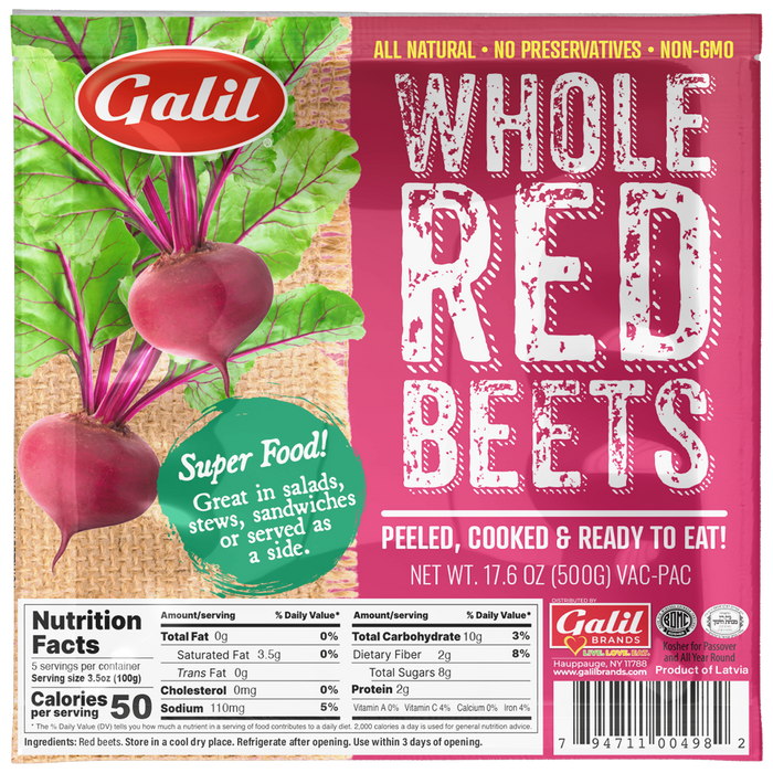 Whole Red Beets | 1.10 lb | Galil