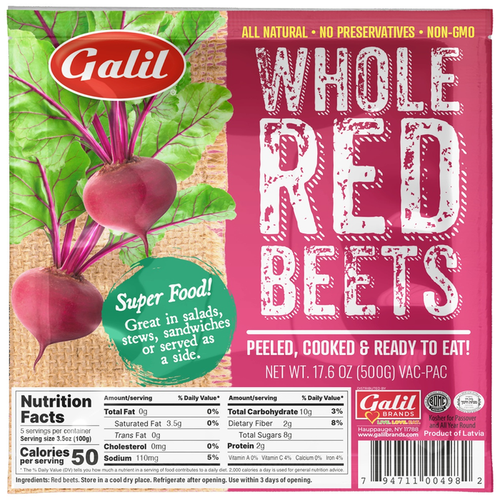 Whole Red Beets | 1.10 lb | Galil