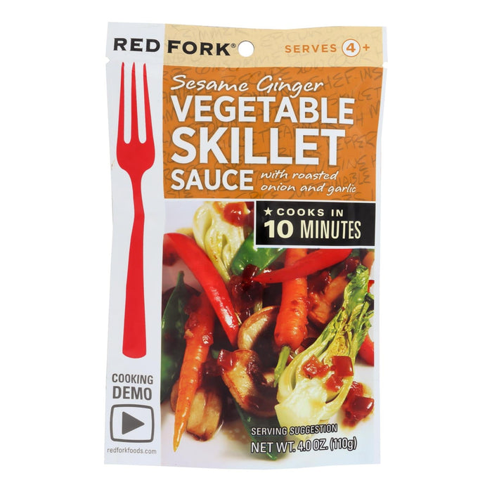 Red Fork Seasoning Sauce - Vegetable Skillet - Case Of 8 - 4 Oz.