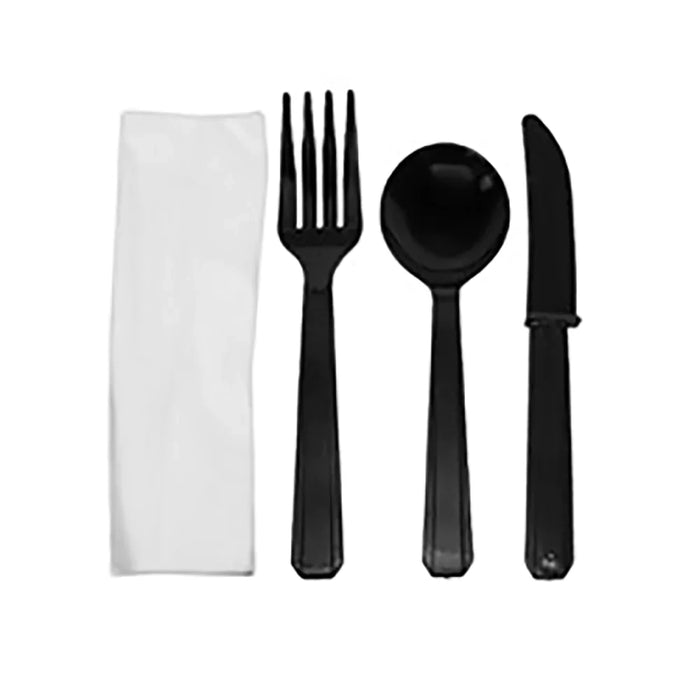 Cutlery Kit Knife, Spoon, Fork, Napkin Hvy Dty  Set