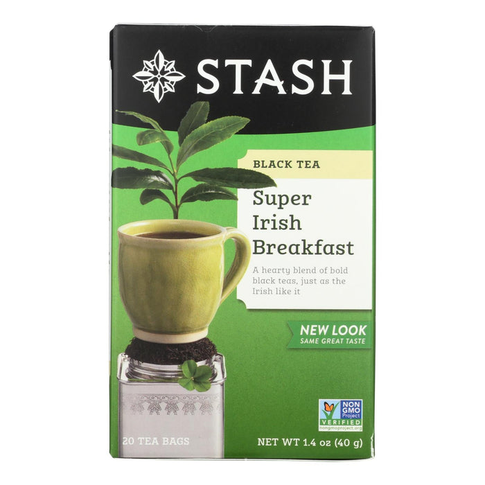 Stash Tea Irish Breakfast Black Tea, Case of 6 - 20 Count Tea Bags