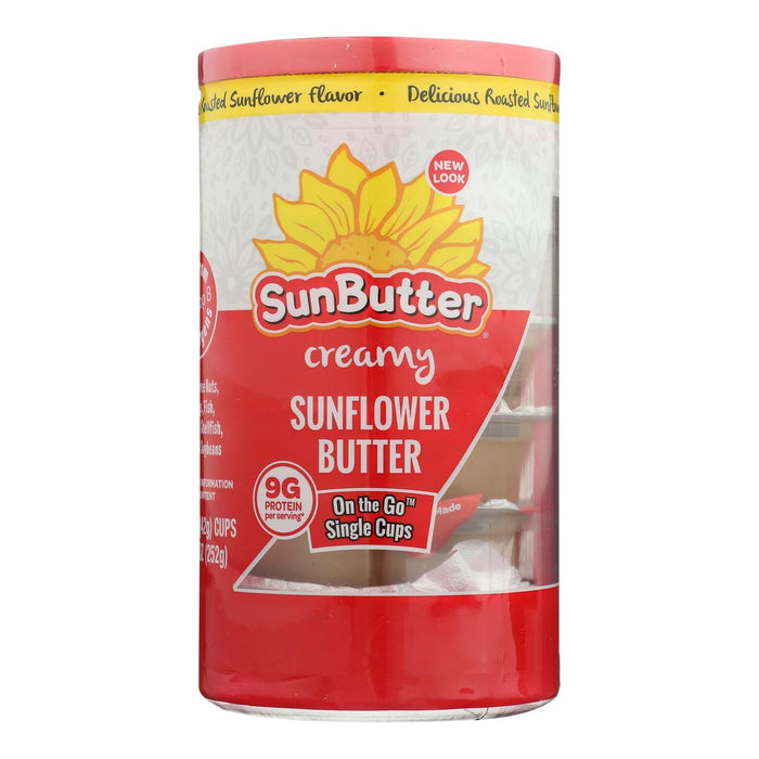 Sun Butter On-the-Go Creamy Sunflower Butter - Case of 6 - 6 x 1.5 Oz