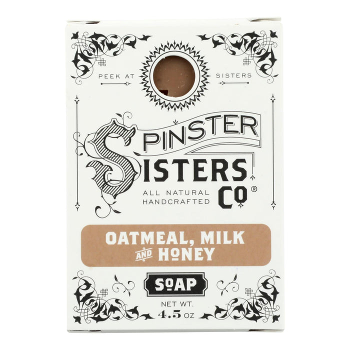 Spinster Sisters Co. - Soap Bar Oatmeal Milk Honey - Case Of 6-4.5 Oz