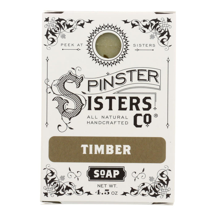 Spinster Sisters Co. - Soap Bar Timber - Case Of 6-4.5 Oz