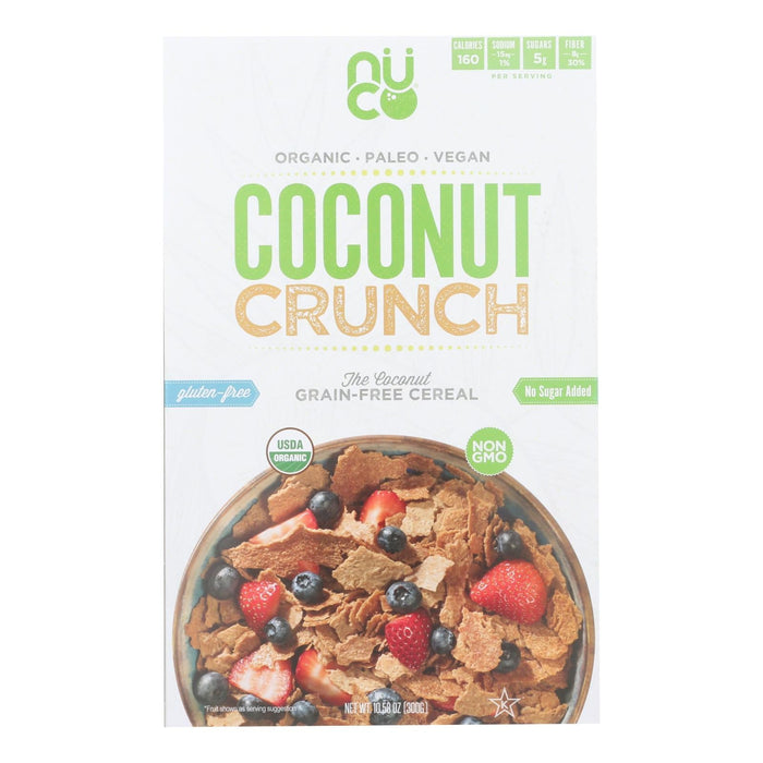 Nuco Organic Coconut Crunch Cereal, 10.5 oz, Case of 6