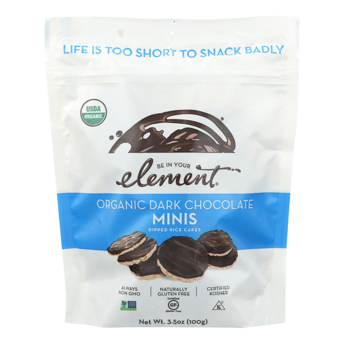 Element Dark Chocolate Mini Rice Cakes - 6 Pack - 3.5 Oz