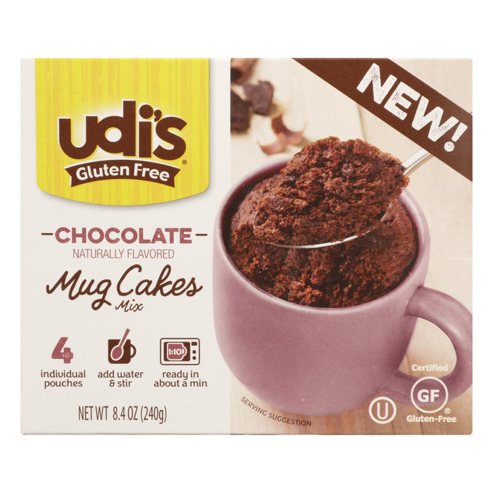 Udi's Mix Gluten Free Mug Cake, Chocolate - 8.4 Oz - 6 Per Case